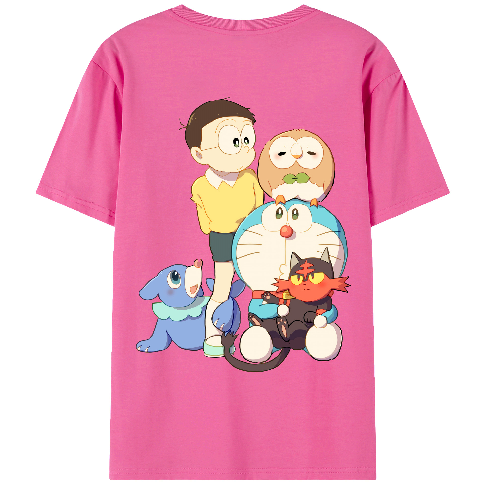 （画像用） ドラえもん Doraemon レディース半袖Tシャツ(バックプリント)